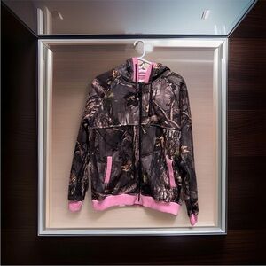 Master Sportsman Women's Outdoor Camo Pink trim Fleece Lined Jacket